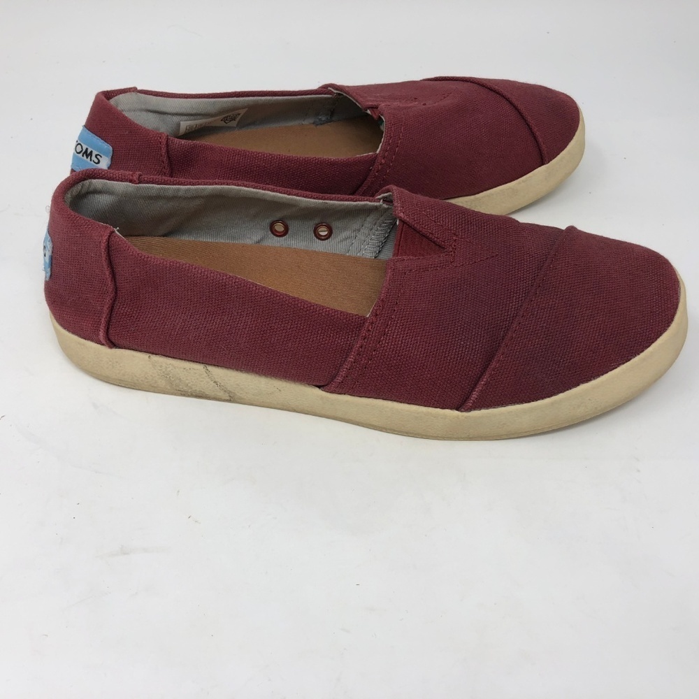 Toms Red/Maroon Slip On Sneakers 6.5